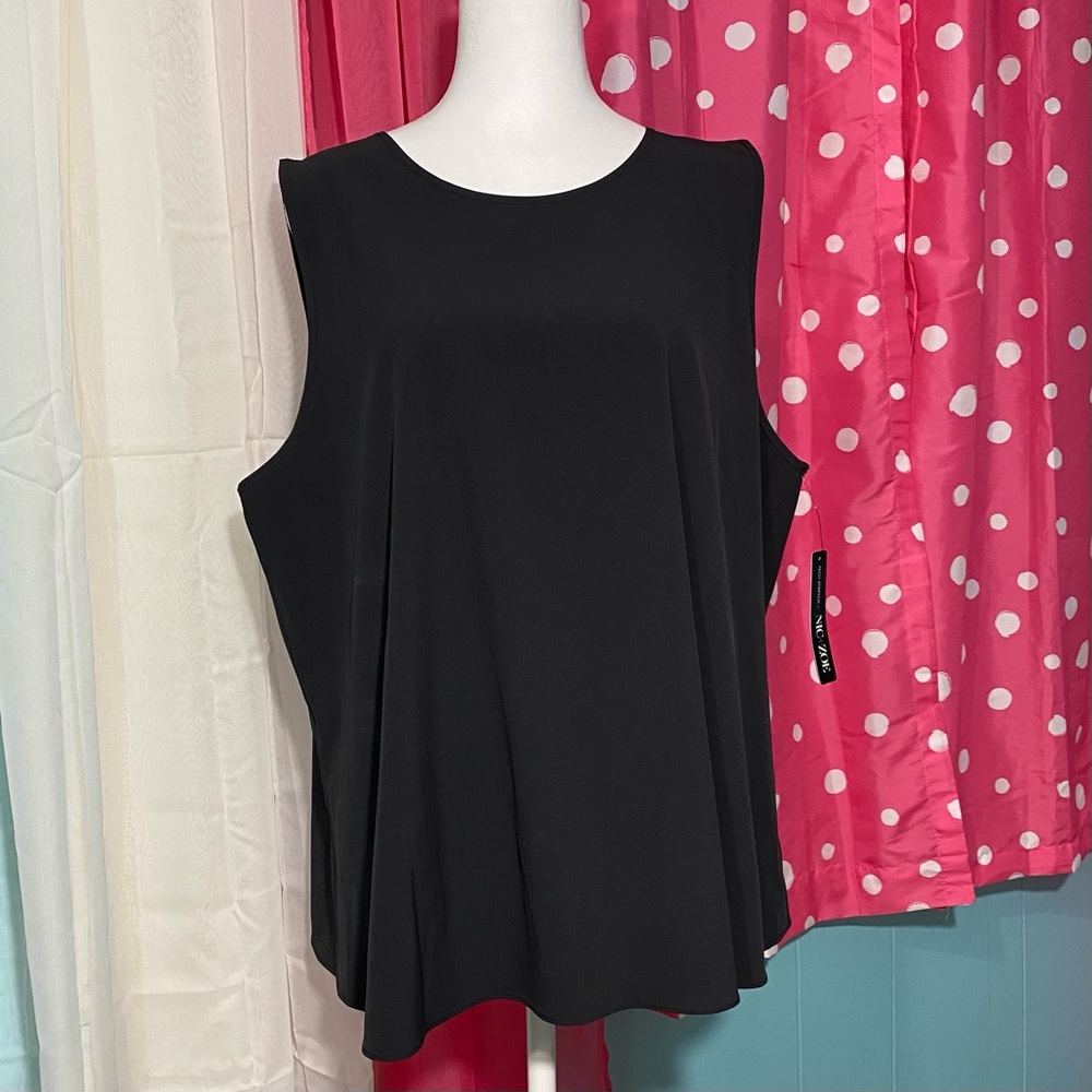 NIC+ZOE Size XXL Black Moisture
Wicking Wrinkle Resistant Back Tank Top